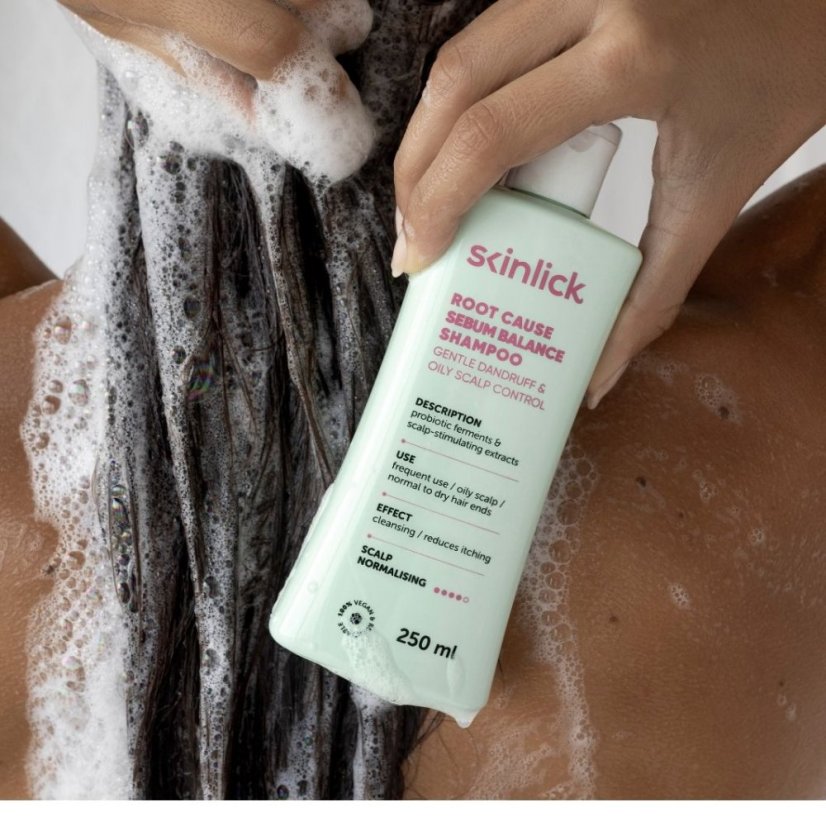 Skinlick root balance hair balance serum shampoo