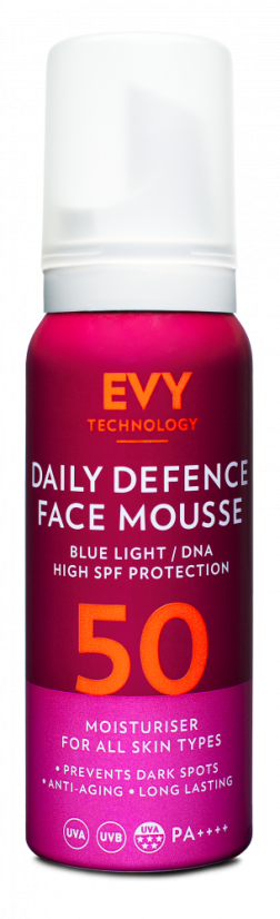 EVY Daily Defence Face Mousse Cancer Awareness SPF 50 (75ml)