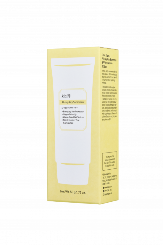 Dear Klairs All day airy sunscreen
