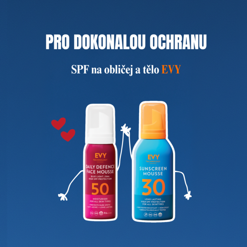 EVY SPF daily defence face mousse 50  evy sunscreen mousse 30