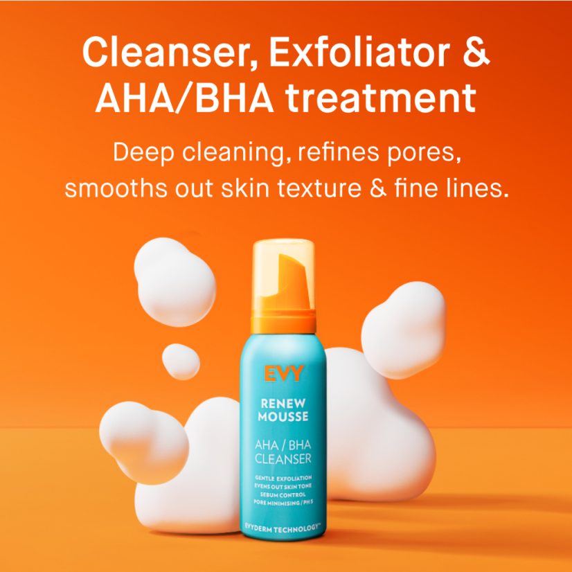 EVY renew mousse aha bha cleanser