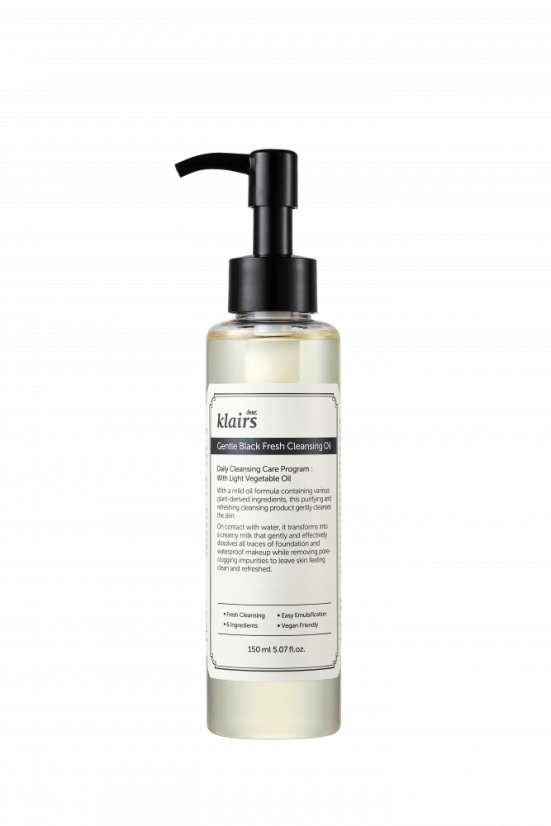 Dear Klairs Gentle Black Fresh Cleansing Oil