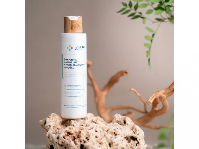 Lobey - Šampon na mastné lupy a problematickou pokožku (200ml)