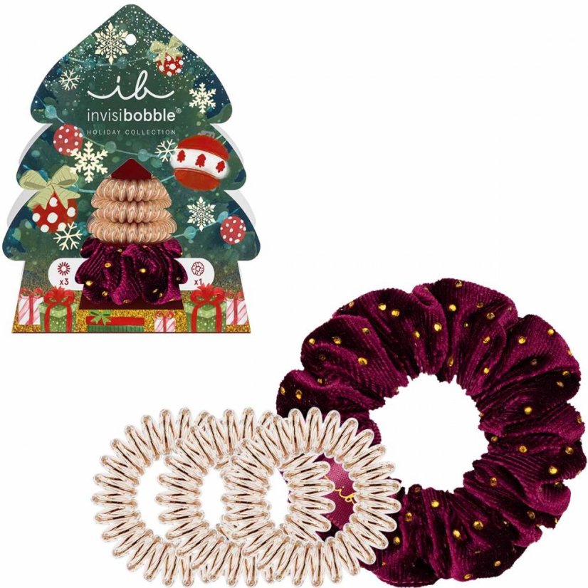 invisbobble set holidays good things come in trees