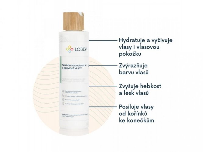 Lobey - Šampon na normální a barvené vlasy (200ml)