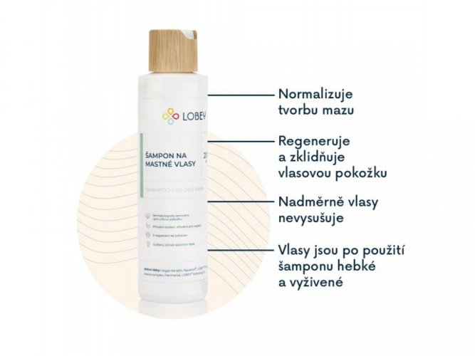 Lobey - Šampón na mastné vlasy (200ml)