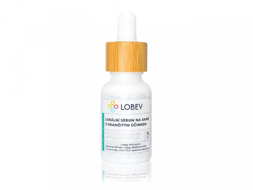 Lobey - Lokální sérum na akné s okamžitým účinkem (15ml)
