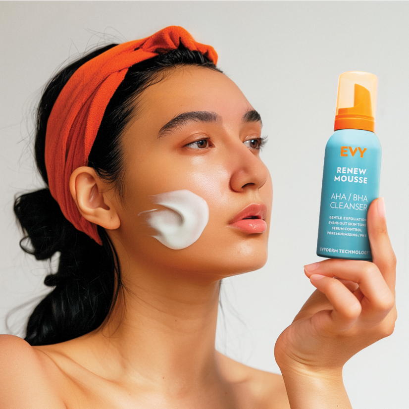 EVY renew mousse aha bha cleanser