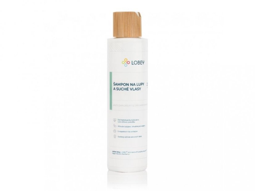 Lobey -  Šampón na lupiny a suché vlasy (200ml)