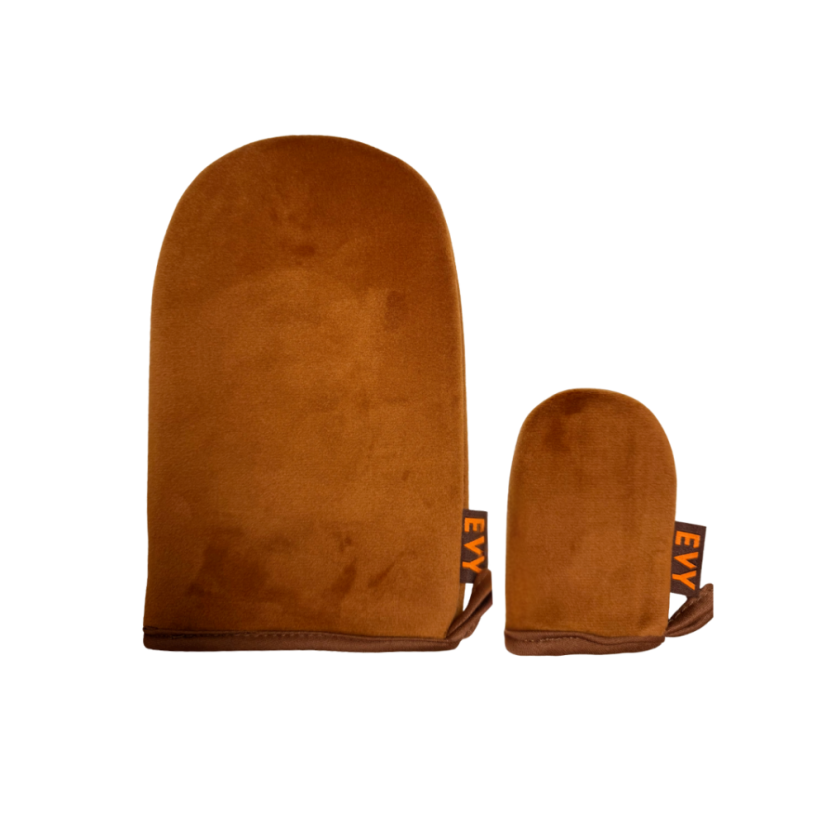 Aplikačná rukavica na samoopaľovacie produkty - set 2ks na tvár a telo